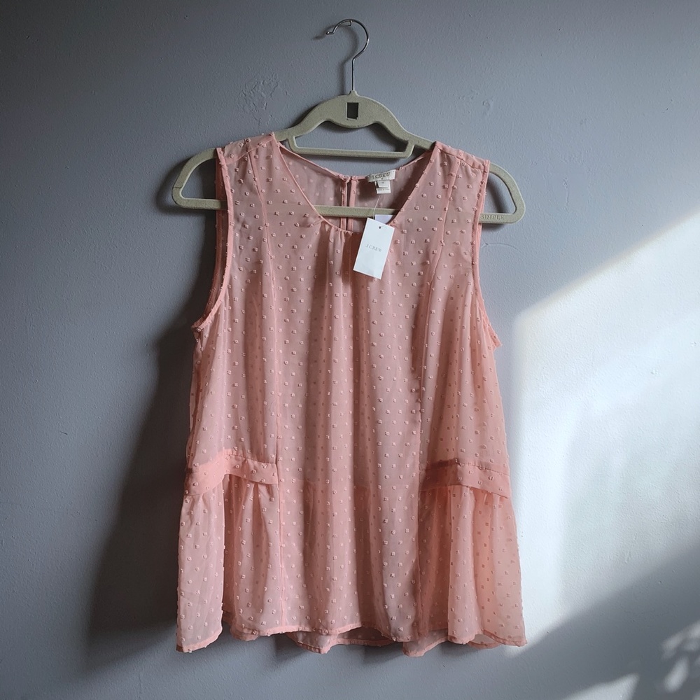 Chiffon Peplum Top | J. Crew